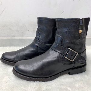 Frye Women's Natalie Black Leather Bootie Size 8